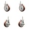 Service Caster 5 Inch 316SS Maroon Polyurethane 12mm Threaded Stem Caster Brakes SCC, 2PK SS316TS20S514-PPUB-MRN-M1215-2-TLB-2 - alternate 3